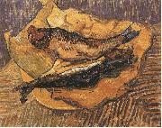 Vincent Van Gogh Bloaters on a Piece of Yellow Papers Spain oil painting artist
